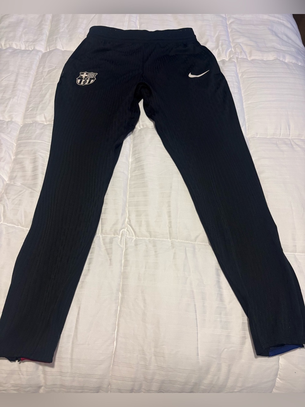 NWOT FC Barcelona Black Dri Fit Training Jogger Pants Size Small